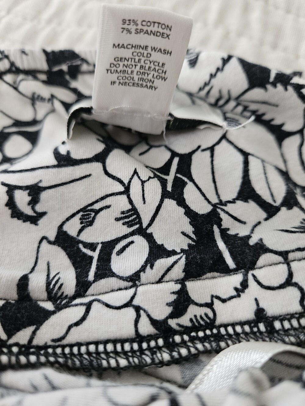 Ann Taylor Loft Black & White Floral With Ruffel At Top Slip Dress T- Straps-Med - Picture 6 of 7